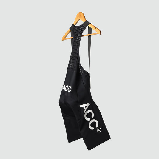 Premium bib short black side and back view from Ascender Switzerland