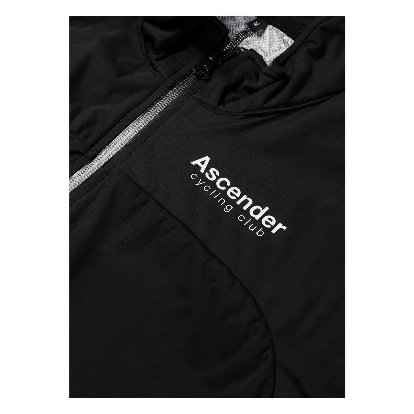 Aquarius Windproof and Waterproof Shield Jacket from Ascender Cycling Club in Zürich Switzerland Front Logo View