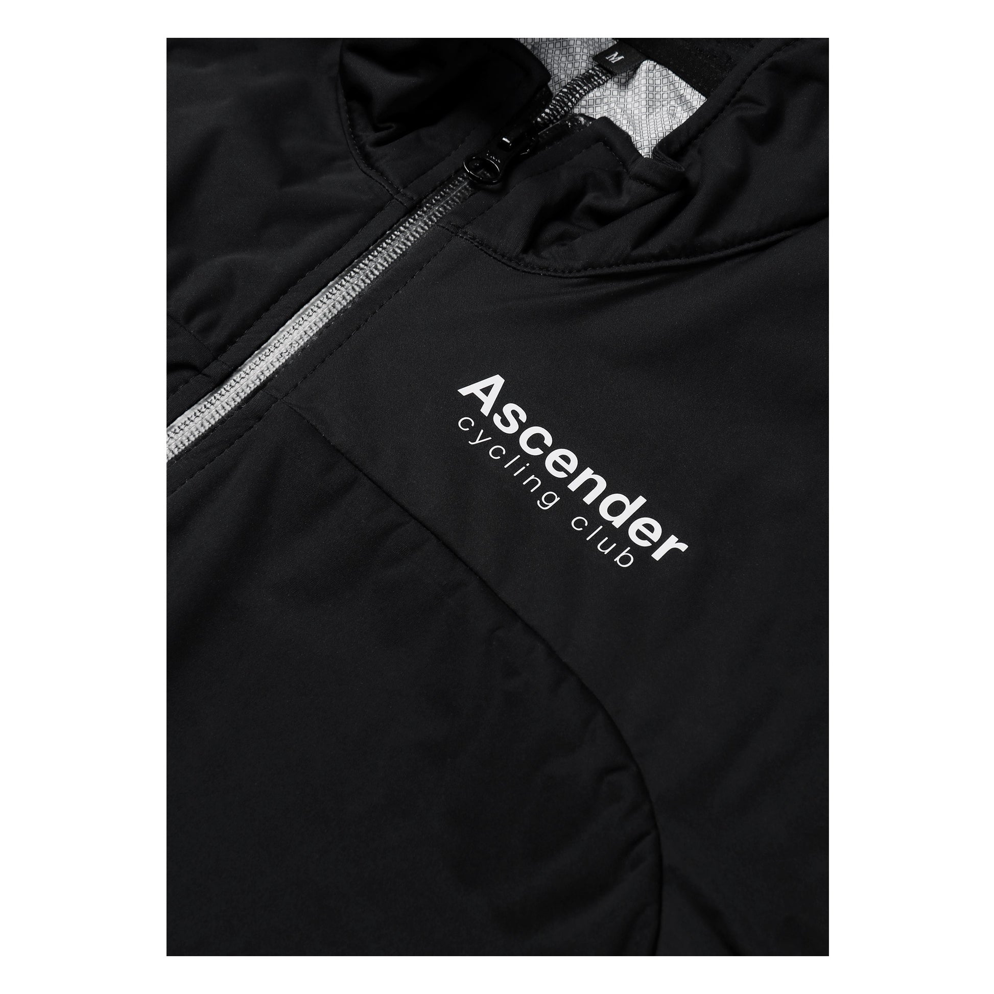 Aquarius Windproof and Waterproof Shield Jacket from Ascender Cycling Club in Zürich Switzerland Front Logo View