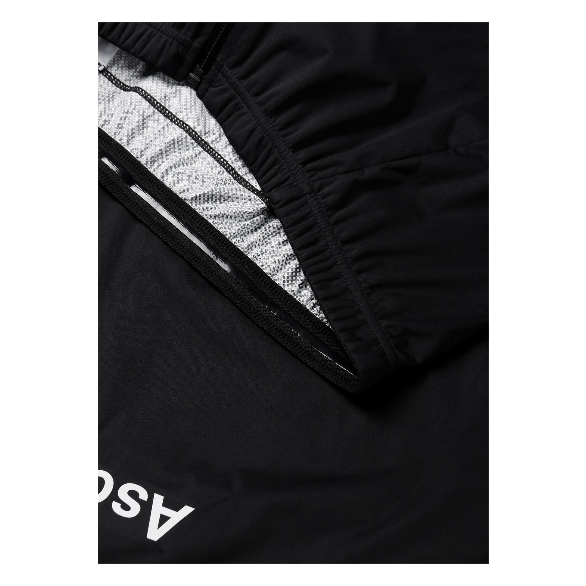 Aquarius Windproof and Waterproof Shield Jacket from Ascender Cycling Club in Zürich Switzerland  Silicon Elastic Wristband View