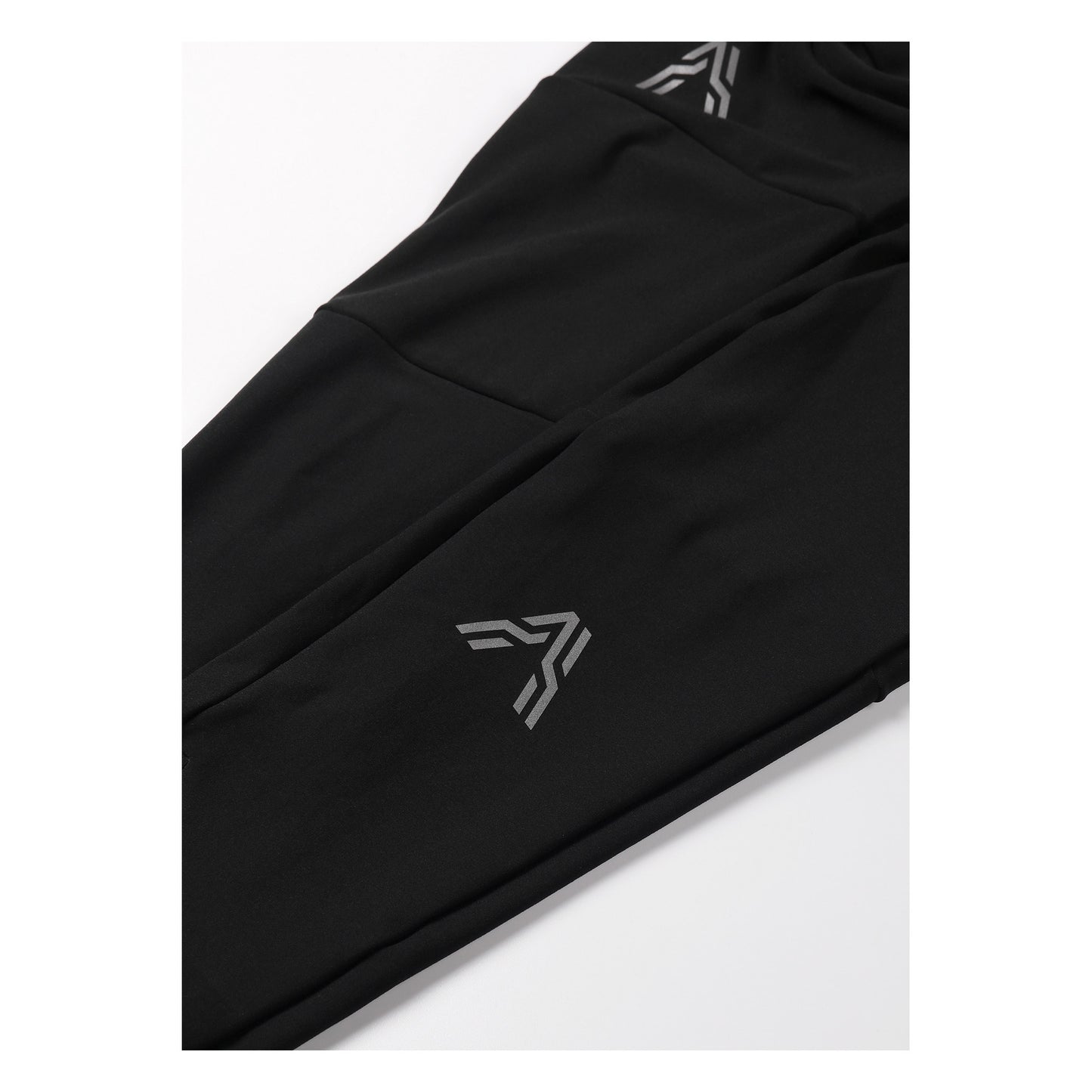 Men's Winter Thermal PRO Bib Tights Black from Ascender Cycling Club Switzerland Reflective Logos View