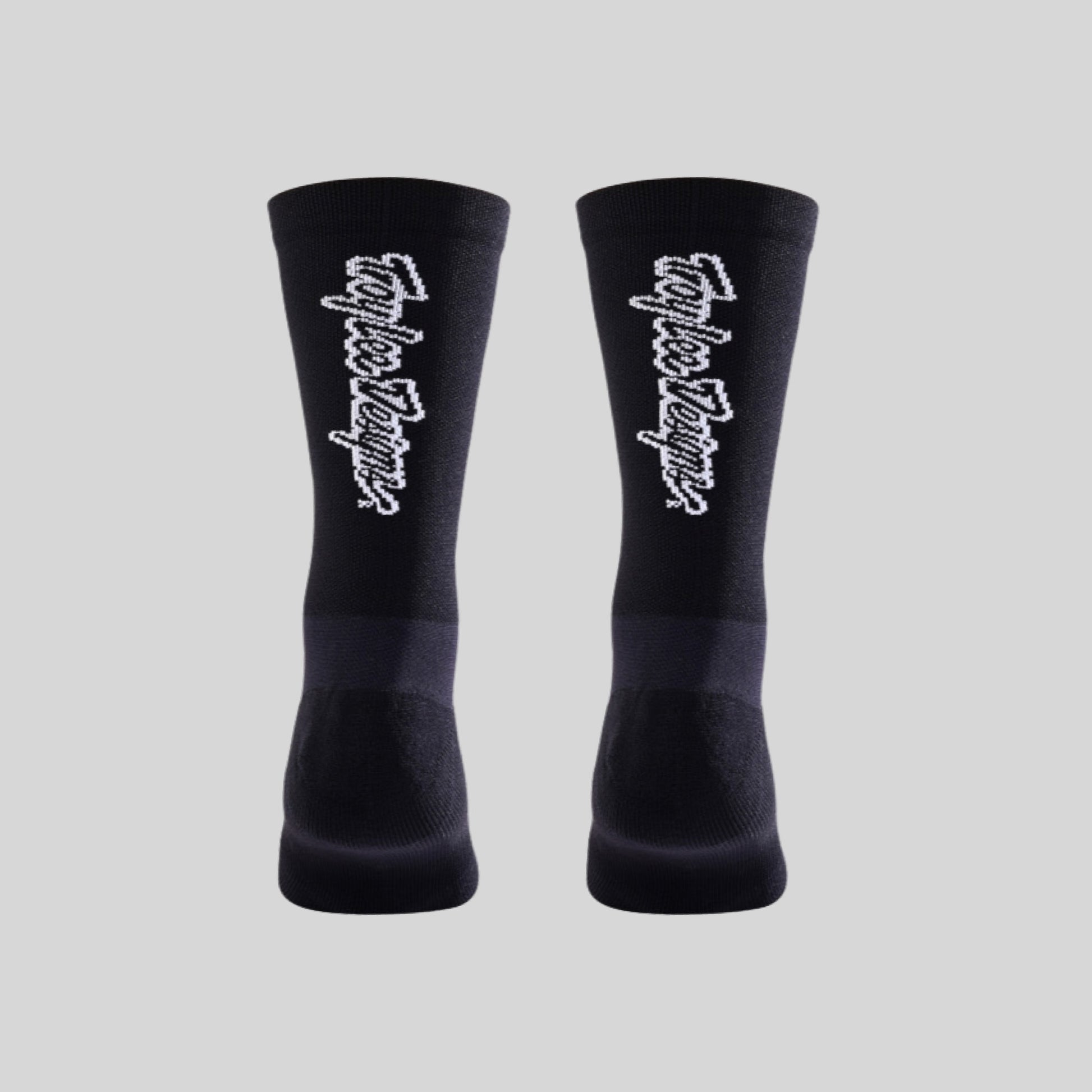Troy Lee Designs Performance Signature Socks Black from Ascender Cycling Club Zürich Switzerland Back side View