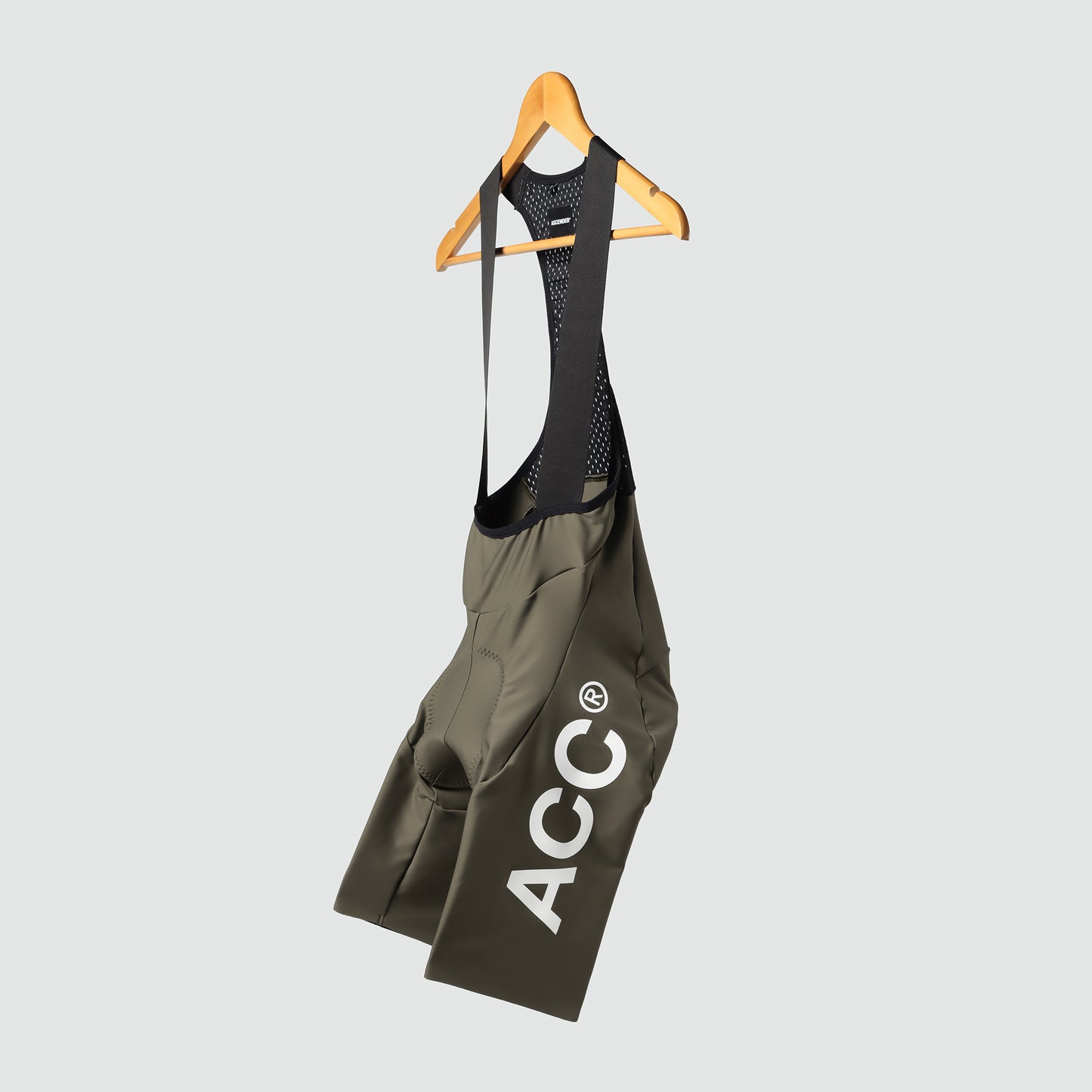 Premium bib short dark olive side view from
Ascender Switzerland