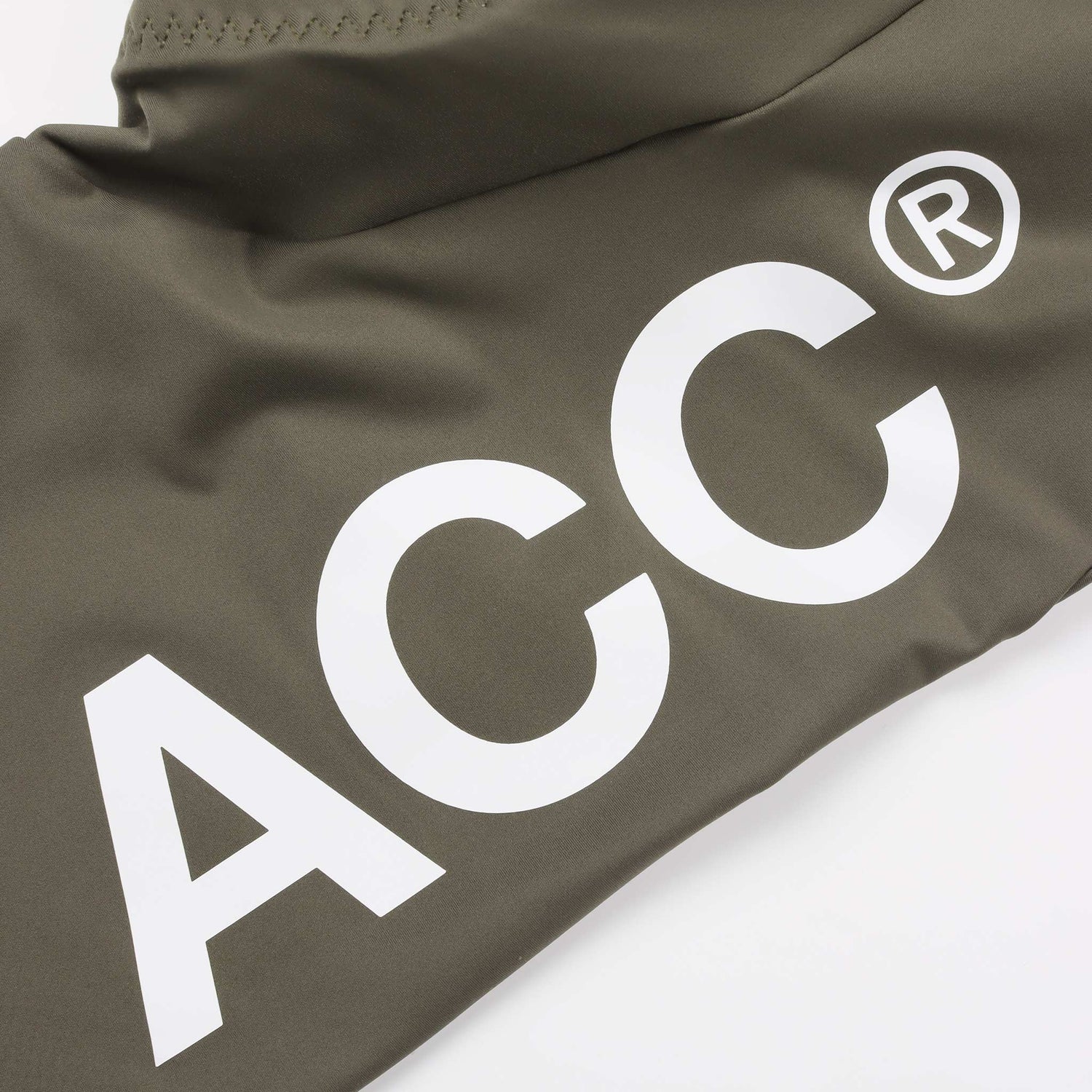 Premium bib short dark olive ACC Branding side view from Ascender Switzerland