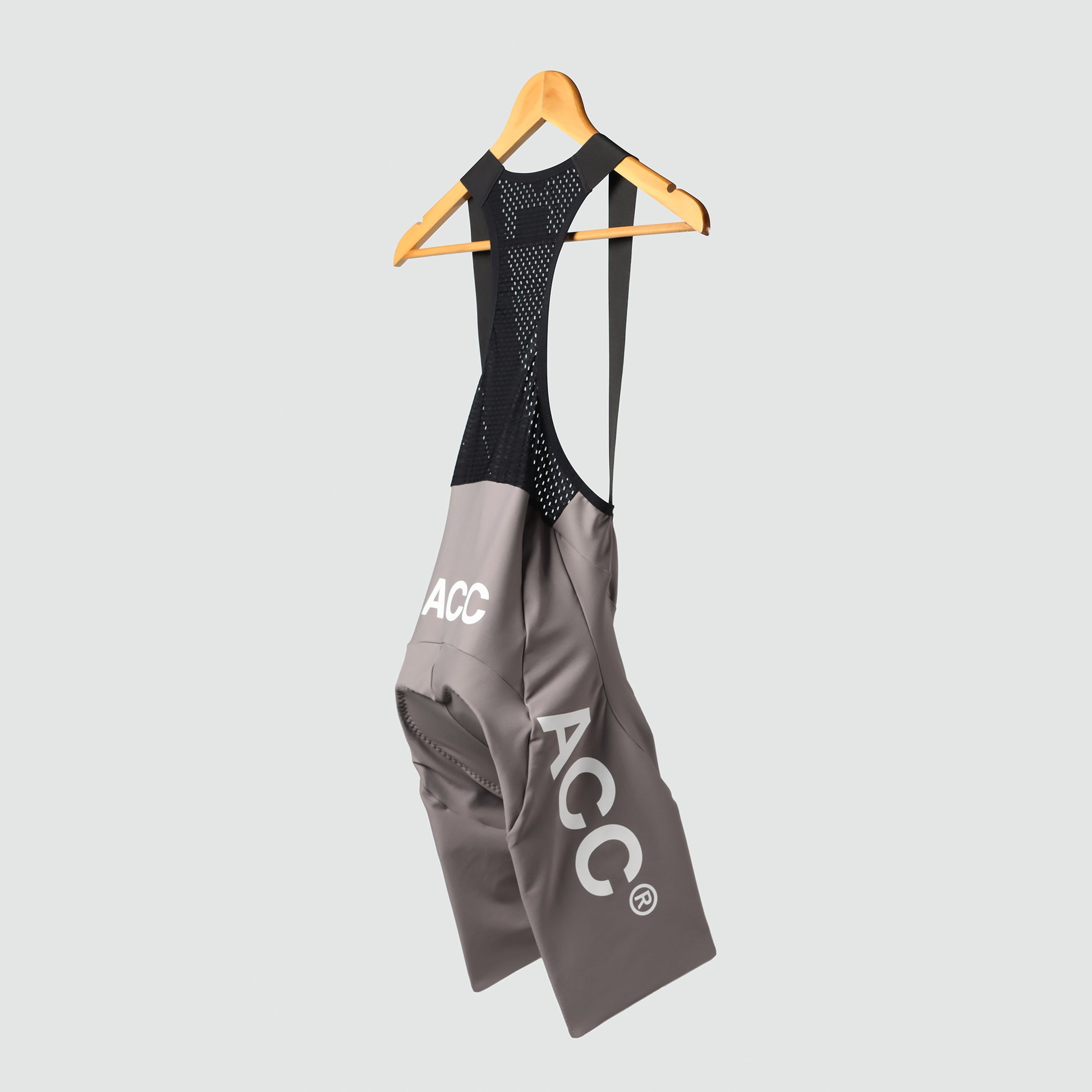 Premium bib short storm grey side and back view from Ascender Switzerland