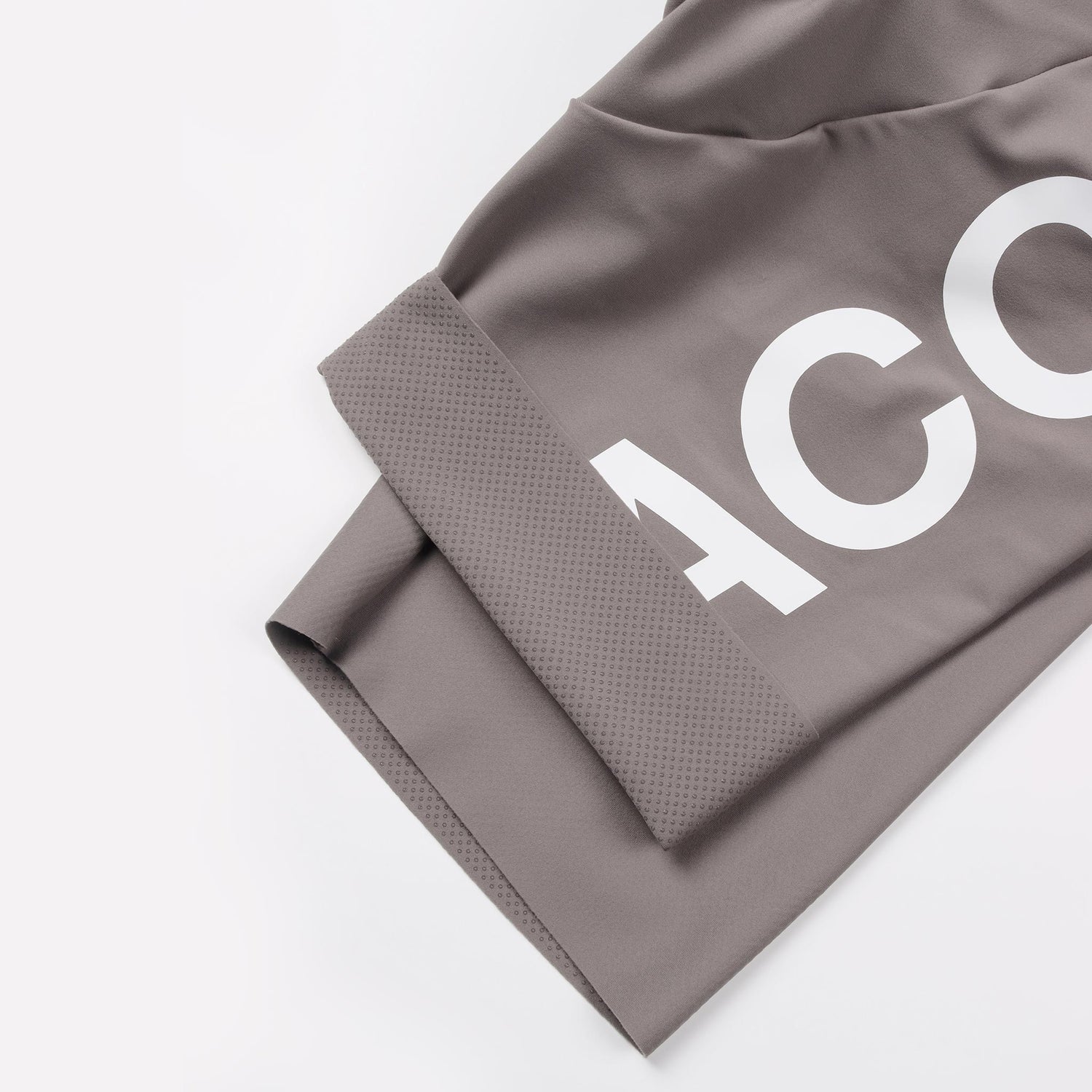 Premium bib short storm grey internal silicone gripper view from Ascender Switzerland