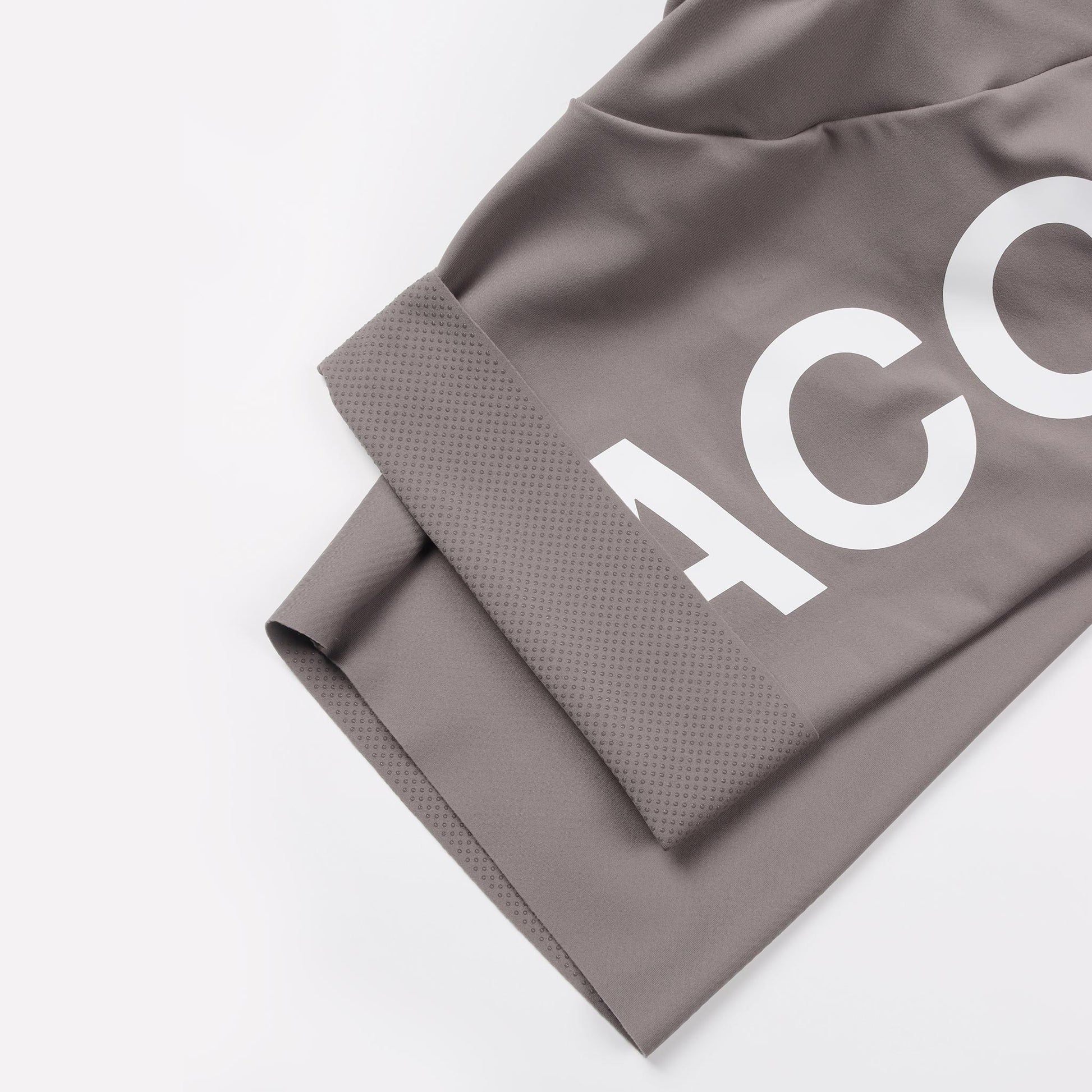 Premium bib short storm grey internal silicone gripper view from Ascender Switzerland