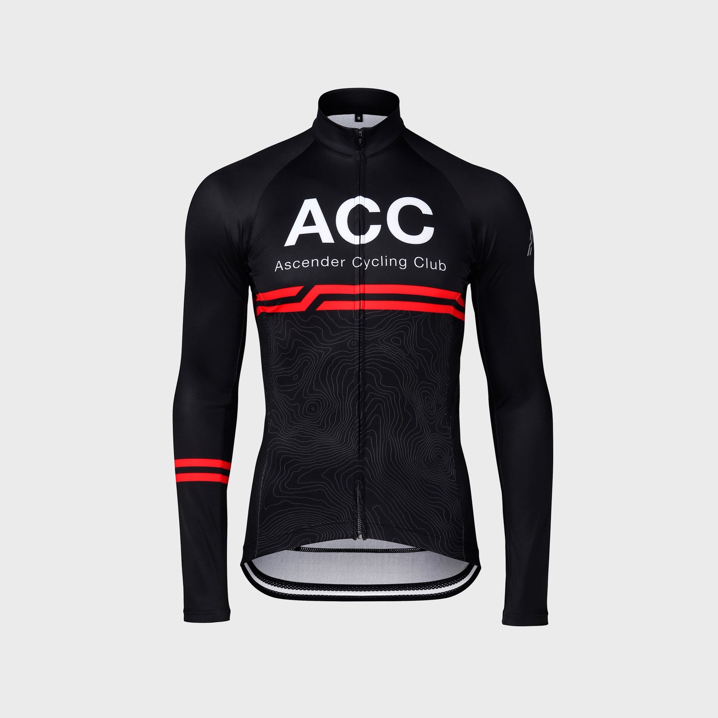 ACC Stellar mid weight thermal long sleeve jersey black 3D photo