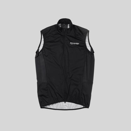 AEROFLOW Wind Vest Black from Ascender Cycling Club Zürich Switzerland Frontside View