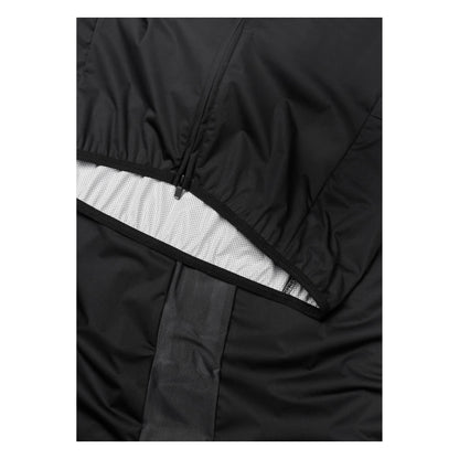 AEROFLOW Wind Vest Black from Ascender Cycling Club Zürich Switzerland YKK Two-Way Zipper & Backside Central Mesh Detailled View
