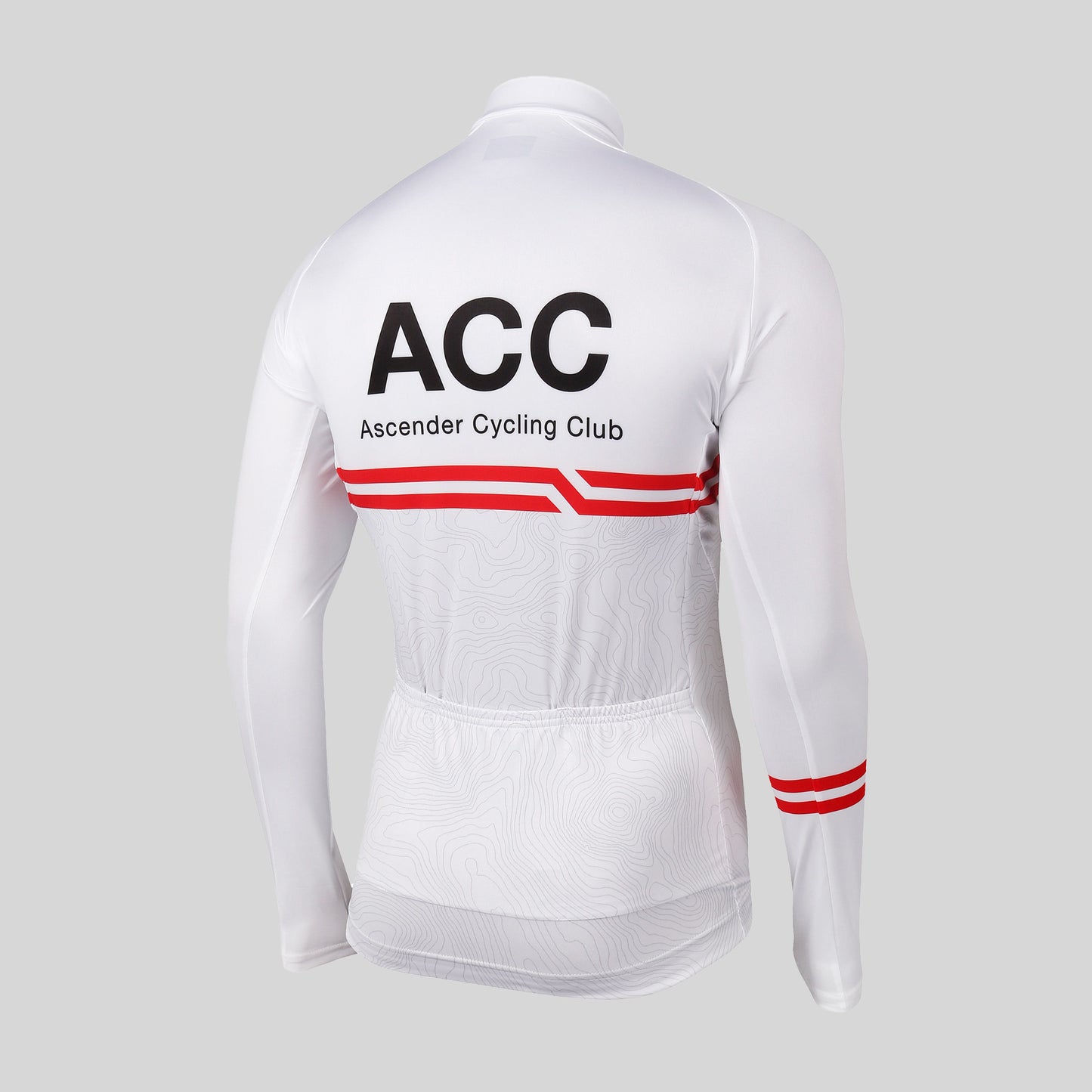 ACC Stellar sustainable cycling long sleeve jersey new generation from Ascender Cycling Club Zürich Switzerland Presentation Back 3D