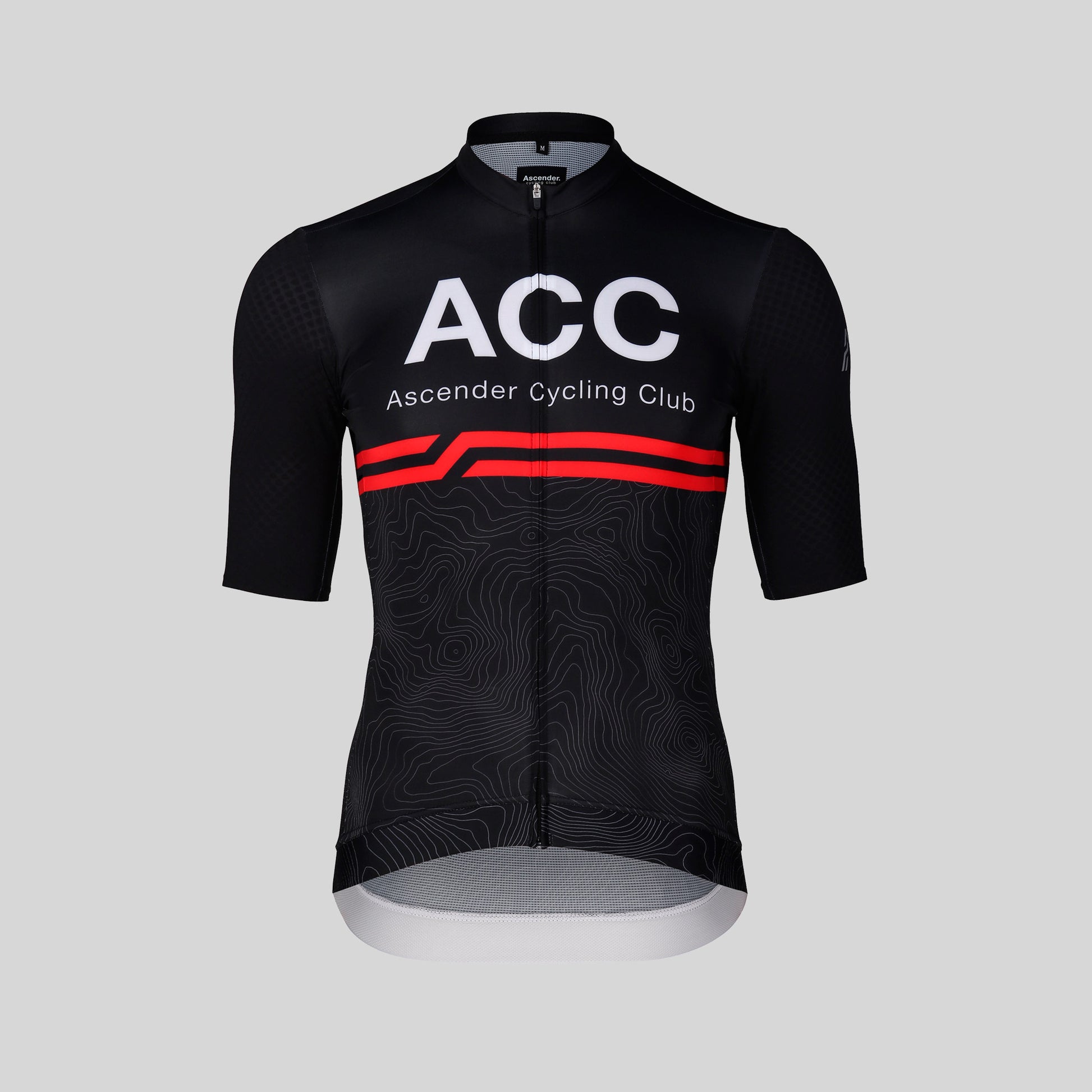 ACC Stellar sustainable cycling short sleeve jersey race cut from Ascender Cycling Club Zürich Switzerland Presentation Front Side Chest