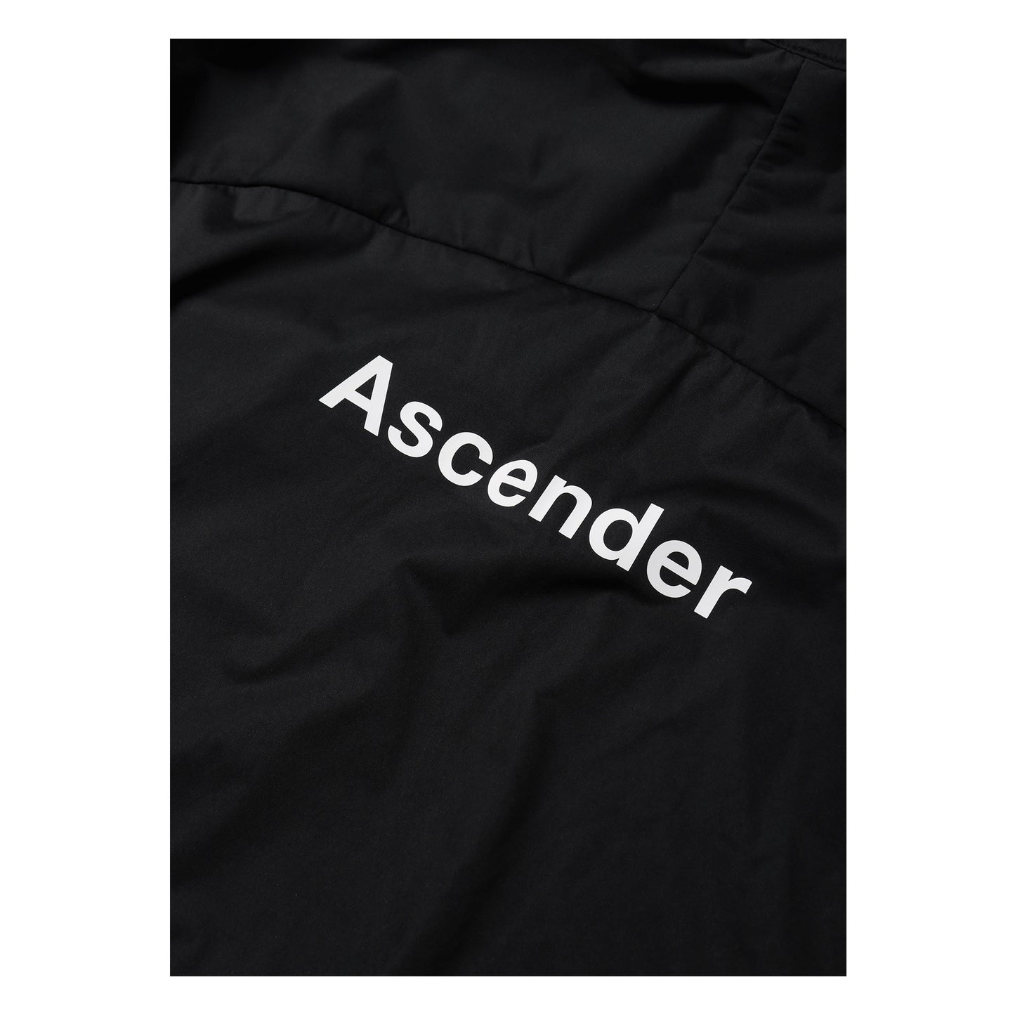 Aquarius Windproof and Waterproof Shield Jacket from Ascender Cycling Club in Zürich Switzerland Back Logo View