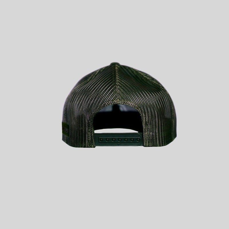 Broderie Retro Trucker Cap Olive by Ascender Cycling Club Zürich Switzerland Snapback View