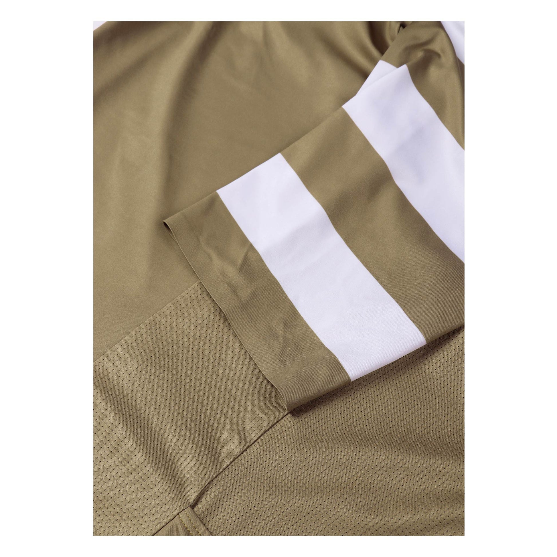 The retro-inspired Astro jersey Mystic Gold from Ascender Cycling Club Switzerland Aerodynamic Sleeve View