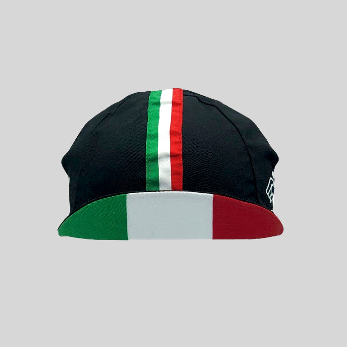 Cinelli Il Grande Ciclismo Cap Black Available at Ascendwr Cycling Club Zürich Switzerland Front View