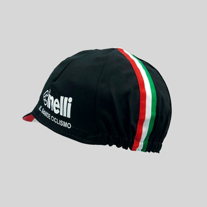 Cinelli Il Grande Ciclismo Cap Black Available at Ascendwr Cycling Club Zürich Switzerland Back Side View