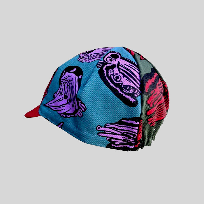 Cinelli Stevie Gee Melt Faces Cycling Cap Available at Ascender Cycling Club Zürich Switzerland Back Side View