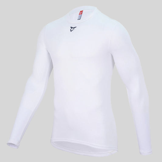Long Sleeve Baselayer White by Cuore of Switzerland for Ascender Cycling Club Zürich Switzerland Front View