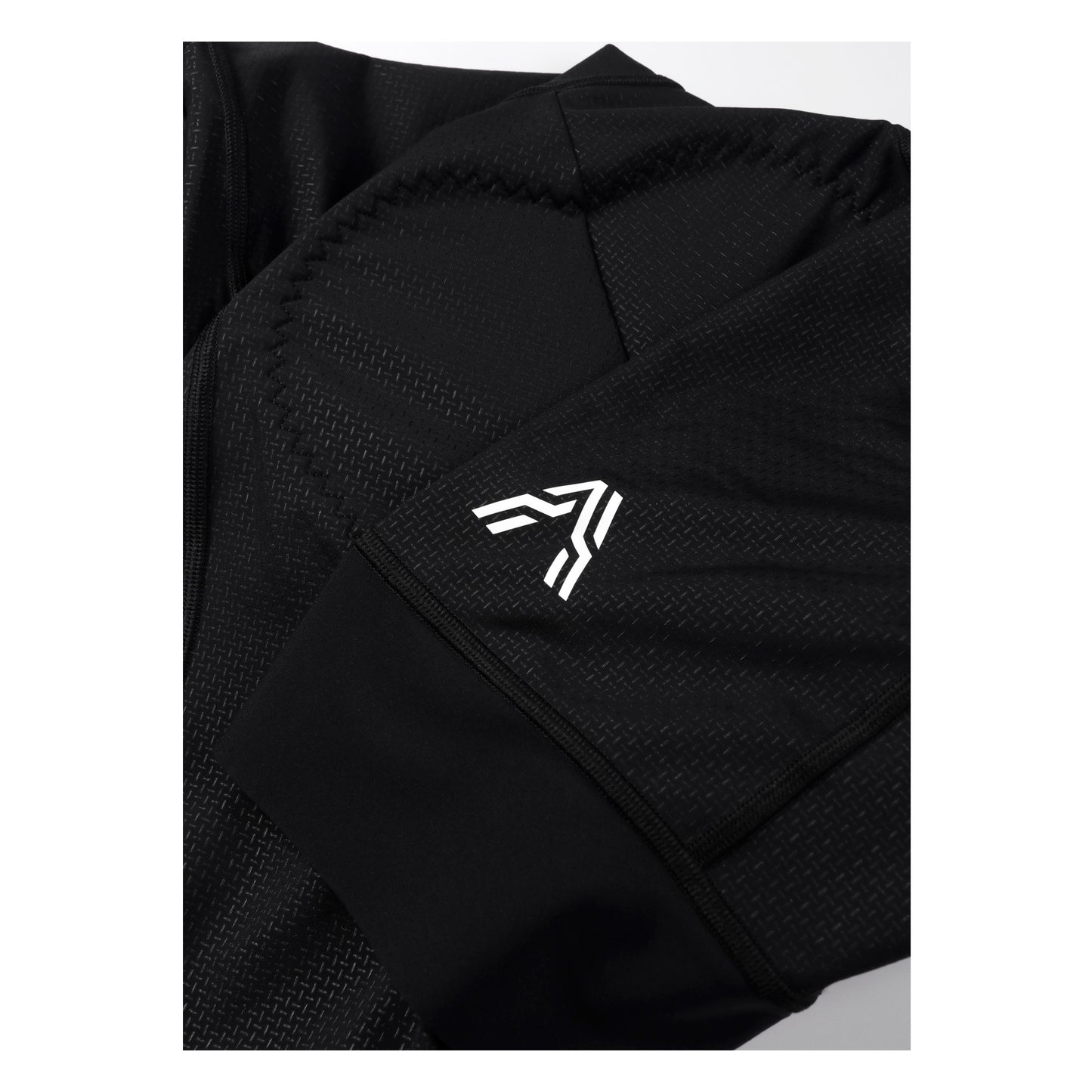 Legend Men Bib Short Black by Ascender Cycling Club Zürich in Switzerland Logo Right Leg View