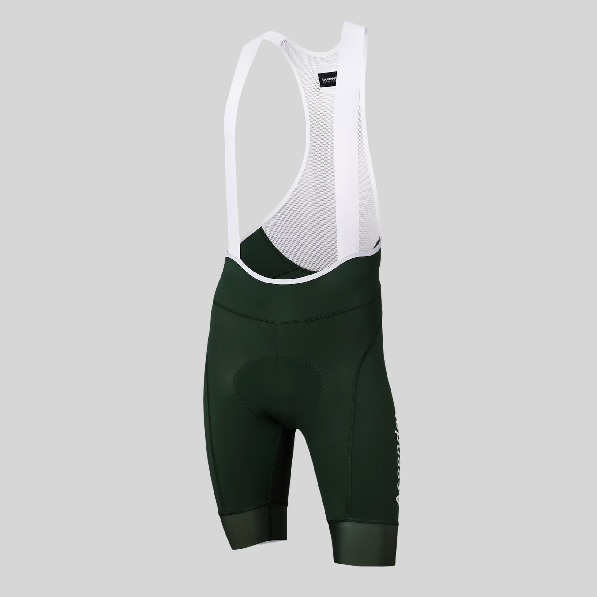 Legend Men Bib Short Olive by Ascender Cycling Club Zürich in Switzerland Front View