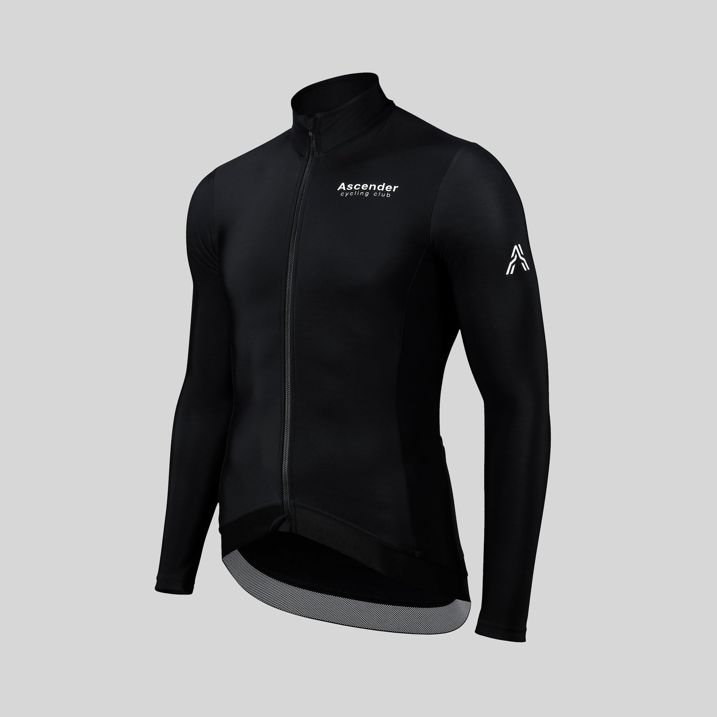 Milano Thermal Long Sleeve Jersey Black from Ascender Cycling Club Zürich Switzerland Frontside View