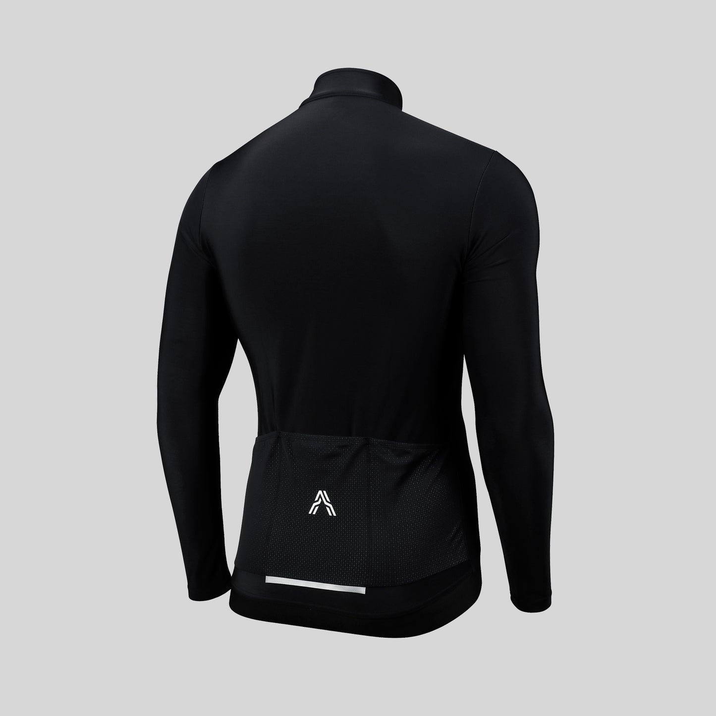 Milano Thermal Long Sleeve Jersey Black from Ascender Cycling Club Zürich Switzerland Backside View