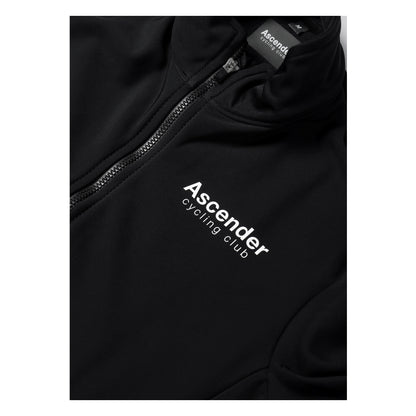 Milano Thermal Long Sleeve Jersey Black from Ascender Cycling Club Zürich Switzerland Frontside Logo  View