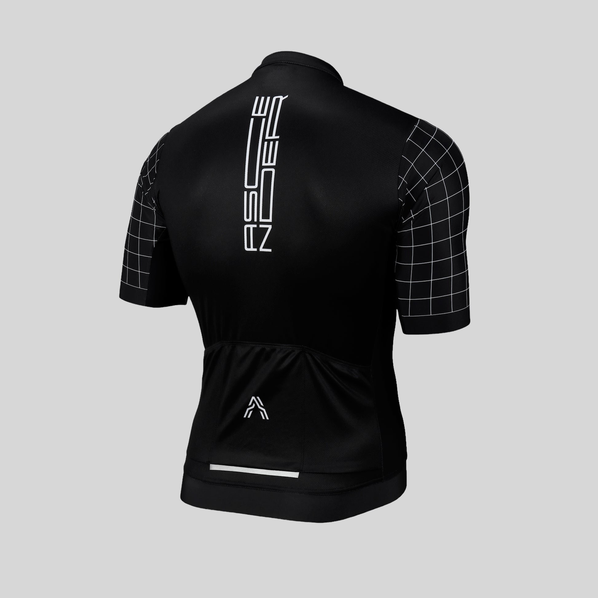 Supernova Sustainable Short Sleeves Cycling Jersey Black von Ascender Cycling Club Zürich Schweiz Rückansicht