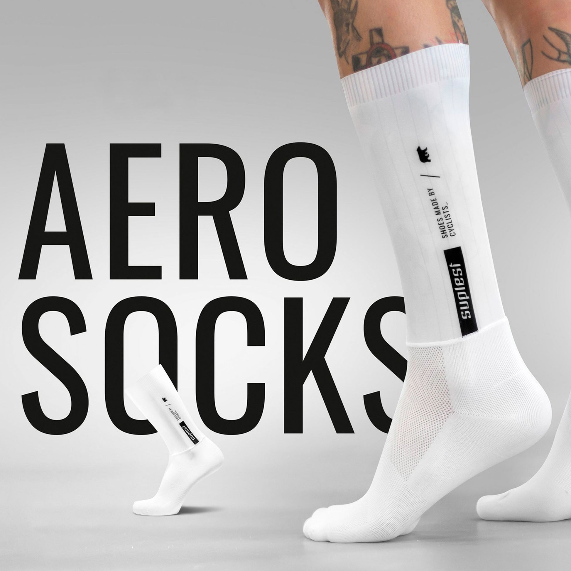 Suplest Aero Socks / White â Ascender Cycling Club