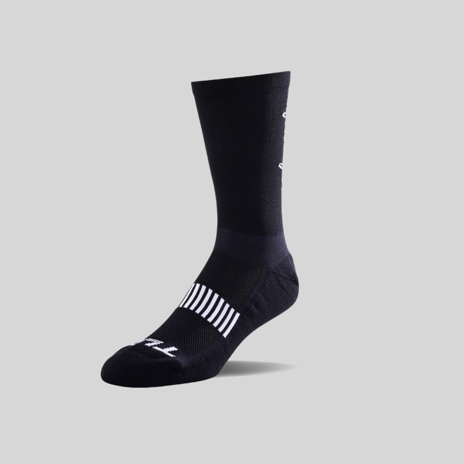 Troy Lee Designs Performance Signature Socks Black from Ascender Cycling Club Zürich Switzerland Side View