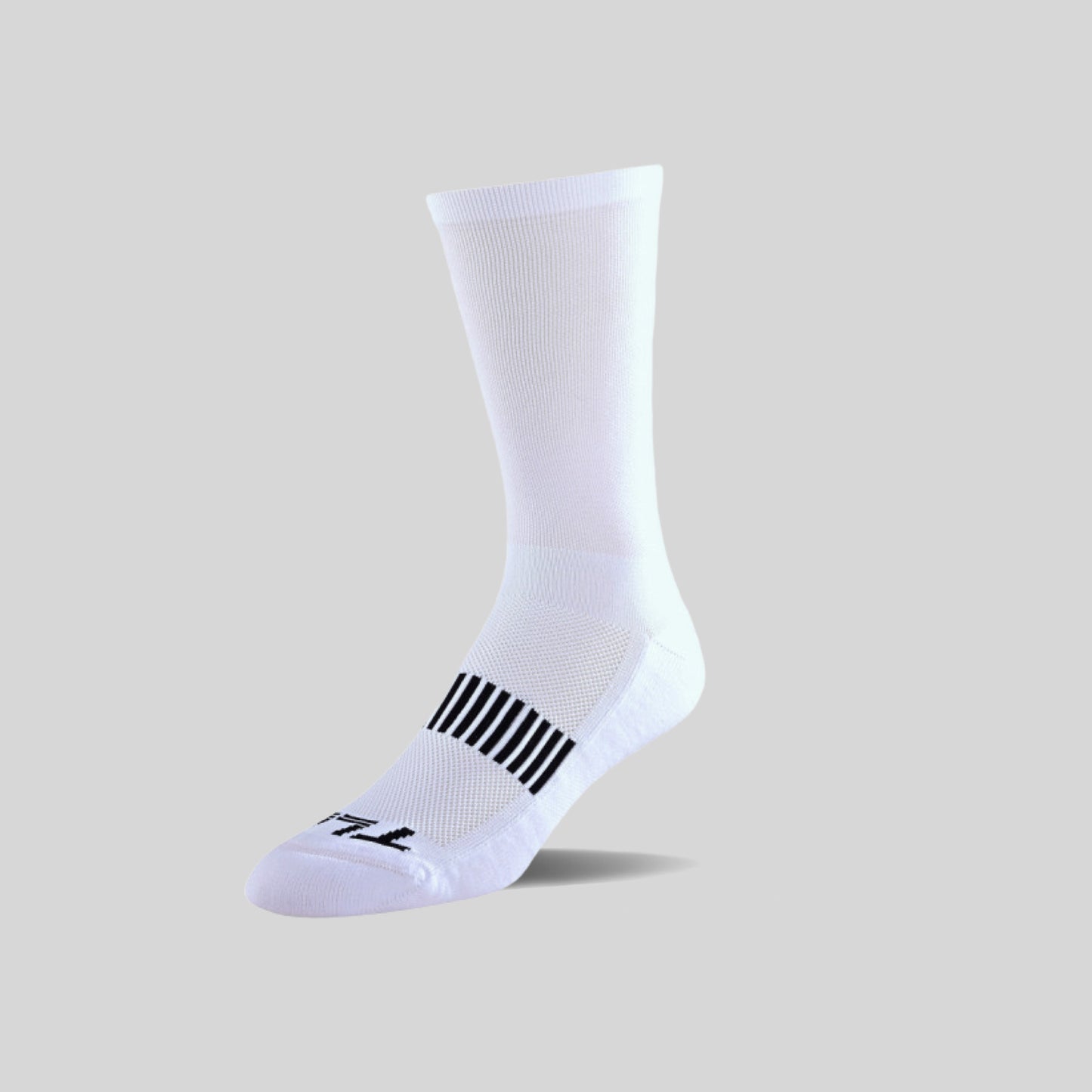 Troy Lee Designs Performance Signature Socks White from Ascender Cycling Club Zürich Switzerland Side View