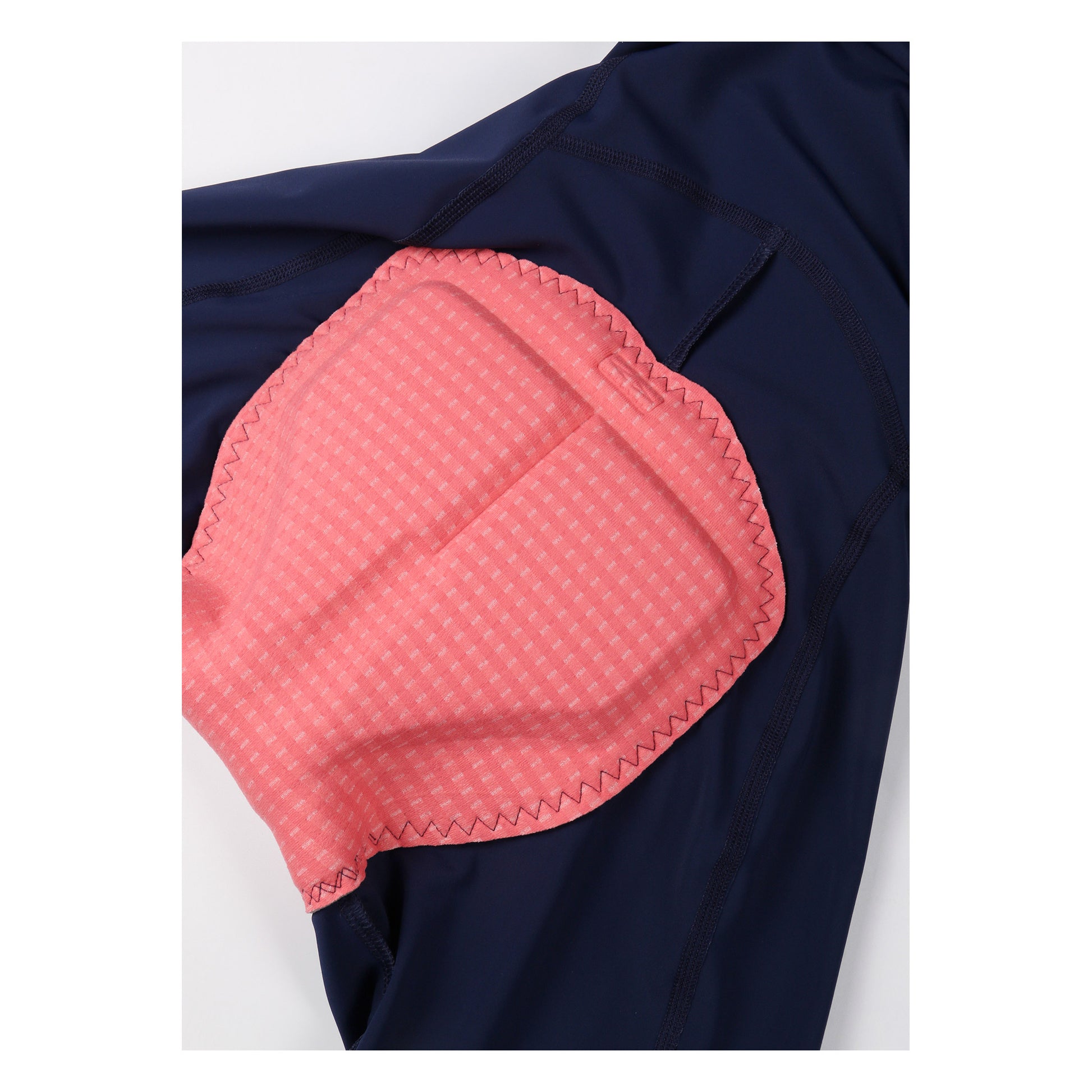 Cuissard à bretelles Epona Women Navy by Ascender Cycling Club Zürich in Switzerland Interface élastique Chamois Pad Vue détaillée