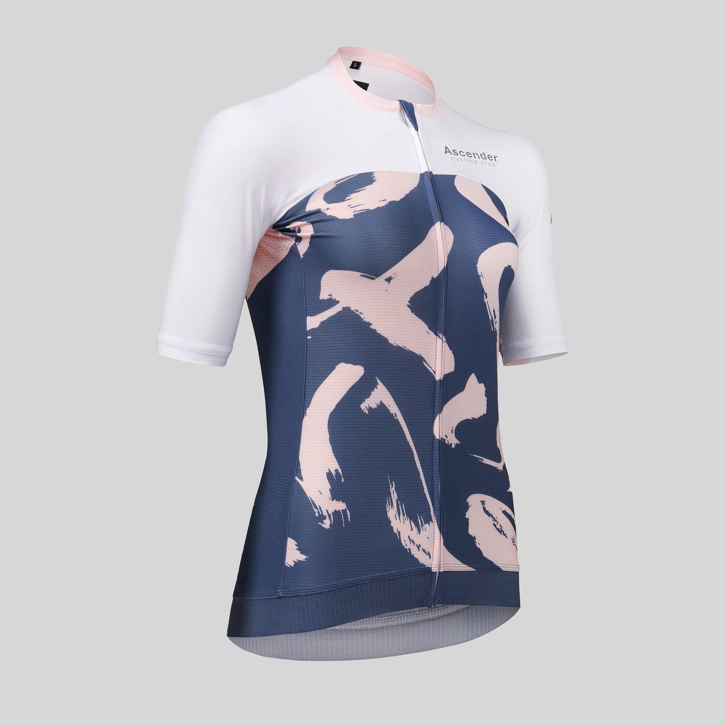 Yukimi Short Sleeve Jersey for Women by Ascender Cycling Club in Zürich Switzerland Picture Frontside Global Right Side with Reflective Logo