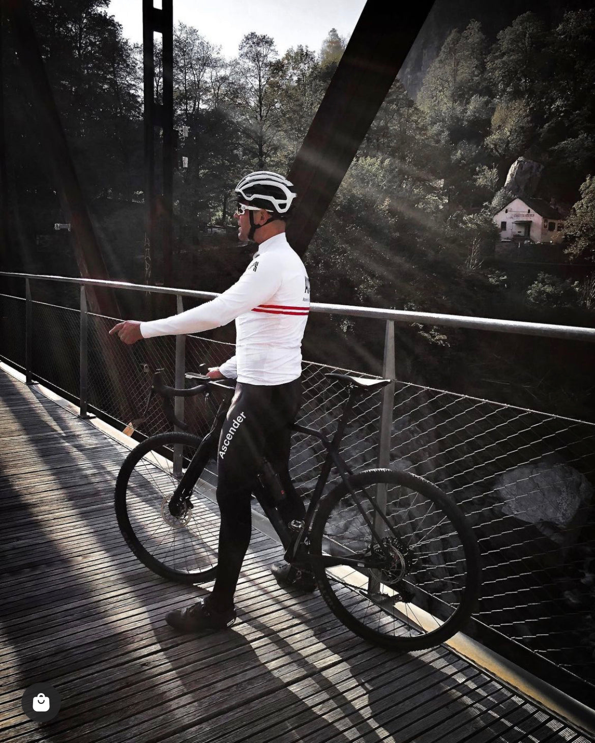 ACC Stellar Long Sleeves Jersey from Ascender Cycling Club in Zürich Sustainable Collection Men Instagram Photo in Action