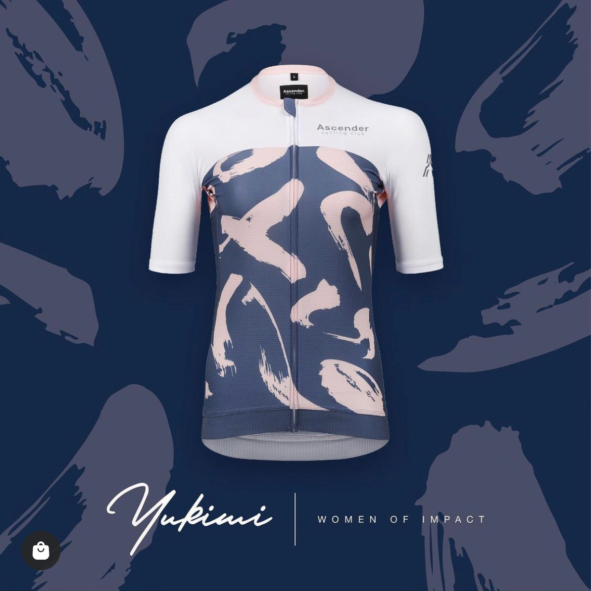 Yukimi Women Short Sleeves Jersey from Ascender Cycling Club in Zürich Switzerland Women Collection Instagram Presentation Front View